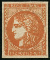 ** N°48 40c Orange - TB - 1870 Ausgabe Bordeaux