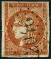 Obl. N°48f 40c Ocre, Nuance Superbe - TB - 1870 Bordeaux Printing