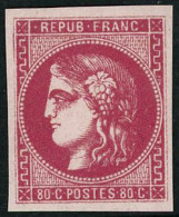 ** N°49 80c Rose - TB - 1870 Bordeaux Printing