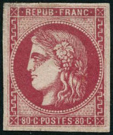 ** N°49 80c Rose - TB - 1870 Bordeaux Printing