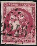 Obl. N°49b 80c Rose Vif - TB - 1870 Ausgabe Bordeaux