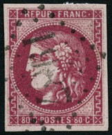 Obl. N°49c 80c Rose Carminé - TB - 1870 Bordeaux Printing