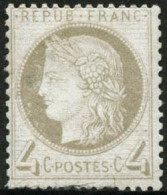 * N°52 4c Gris, Signé Calves - TB - 1871-1875 Ceres