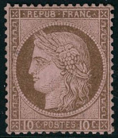 ** N°54 10c Brun S/rose - TB - 1871-1875 Ceres