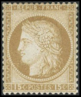 ** N°55 15c Bistre - TB - 1871-1875 Cérès