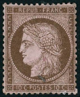 ** N°58 10c Brun S/rose - TB - 1871-1875 Ceres