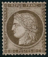 ** N°58 10c Brun S/rose - TB - 1871-1875 Ceres