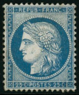 ** N°60A 25c Bleu, Type I Pièce De Luxe - TB - 1871-1875 Cérès