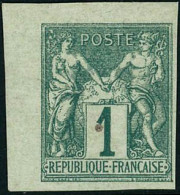 ** N°61a 1c Vert ND - TB - 1876-1878 Sage (Type I)