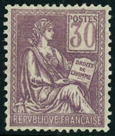 ** N°115 30c Violet, Pli De Gomme Vertical - B - Other & Unclassified