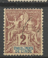 INDE N° 2 OBL / Used - Used Stamps