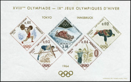 ** N°7 Bloc Spécial Jeux Olympiques De Tokyo 1964 - TB - Blocs