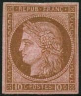 ** N°18 10c Brun S/rose - TB - Other & Unclassified