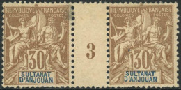 ** N°9 30c  Brun , Paire Mill 3 - TB - Other & Unclassified