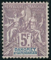 ** N°17 5F Violet Terne S/gris - TB - Other & Unclassified