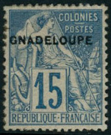 ** N°19a 15c Bleu GNADELOUPE - TB - Other & Unclassified