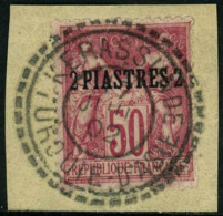 Obl. N°6 2p Sur 50c Rose (I) - TB - Other & Unclassified