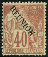 ** N°26 40c Rouge-orange, Petite Variété Sur Le N De Reunion - TB - Otros & Sin Clasificación