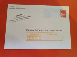 Entier Postal Luquet Des Elections De La Mutualité Sociale Agricole - Réf 2129 - PAP : Bijwerking /Luquet