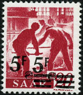 ** N°222b 5F S/20F Rouge-carminé, Double Surcharge - TB - Otros & Sin Clasificación