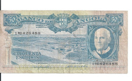 ANGOLA 50 ESCUDOS 1962 VF P 93 - Angola