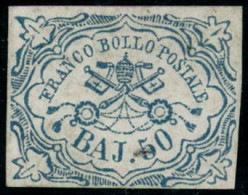 * N°10 50b Bleu, Quasi SC, RARE - TB - Estados Pontificados