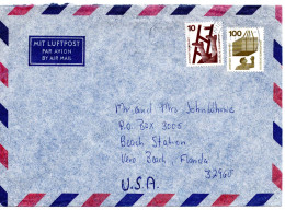 69664 - Bund - 1974 - 100Pfg Unfall MiF A LpBf WIESBADEN - ... -> Vero Beach, FL (USA) - Lettres & Documents