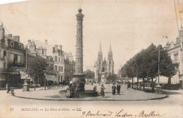 FRANCE - Moulins - La Place D'Allier - Animé - Carte Postale Ancienne - Moulins