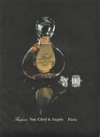 Publicité Parfum FIRST De Van Cleef & Arpels - Format A4 (Voir Photo) - Parfumreclame (tijdschriften)