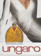 Publicité Parfum DIVA De Ungaro - Format A4 (Voir Photo) - Werbung (Zeitschriften)