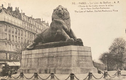 Paris  Le Lion De Belfort - Standbeelden