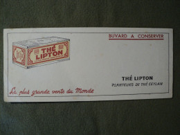 BUVARD THE LIPTON. ANNEES 50 / 60. PLANTEURS DE THE A CEYLAN LA PLUS GRANDE VENTE DU MONDE.. - T