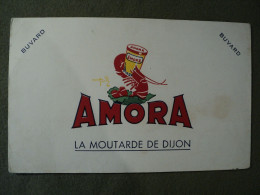BUVARD AMORA. ANNEES 50 / 60. LA MOUTARDE DE DIJON - Mostard