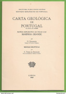 Marinha Grande - Carta Geológica De Portugal + Mapa. Leiria. - Cartes Géographiques