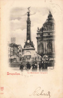 BELGIQUE - Bruxelles - Le Monument Anspach - Animé - Carte Postale Ancienne - Monumenten, Gebouwen