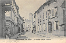 CPA 42 CHAZELLES SUR LYON / GRANDE RUE / HOTEL DU COMMERCE - Sonstige & Ohne Zuordnung