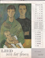Kalender/Almanak 1964 - Lied Van Het Leven   (V2673) - Formato Grande : 1961-70
