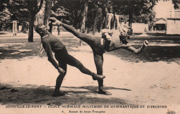 Ecole Normale Militaire De Gymnastique, Joinville-le-Pont, Assaut De Boxe Française - Carte E.L.D. N° 6 - Pugilato