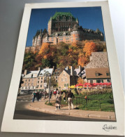 Quebec 1995 Cchateau Frontenac Bd Champlain Automne Touristes Vieilles Maisons -foto Degray Q 106 - Québec - Château Frontenac