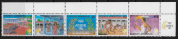 GRECE - JEUX OLYMPIQUES D'ATHENES EN 1896 - N° 1669 A 1673 ET CARNET N° 1669B - NEUF** MNH - Verano 1896: Atenas