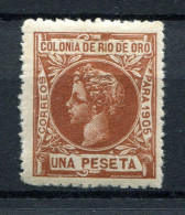 1905.RIO DE ORO.EDIFIL 11*.NUEVOS CON FIJASELLOS(MH).FIRMADO ROIG.CATALOGO 45€ - Rio De Oro