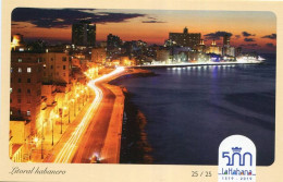 Lote PEP1539, Cuba, Entero Postal, Stationery, La Habana, 500, 25-25, Litoral Habanero, Panoramic City View - Maximumkarten