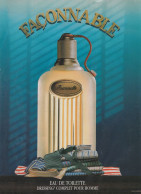 Publicité Parfum FACONNABLE De ???? - Format A4 (Voir Photo) - Pubblicitari (riviste)