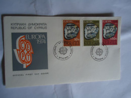 CYPRUS  FDC   EUROPA 1974 - 1974