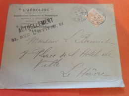 Enveloppe Commerciale De Paris Pour Le Havre En 1903 - Réf 2163 - 1877-1920: Semi Modern Period