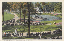 Postkaart/Carte Postale - Music - Band Concert, City Park, Saragota Springs (C2999) - Saratoga Springs