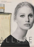 Publicité Parfum ALLURE De Chanel Paris - Format A4 (Voir Photo) - Pubblicitari (riviste)
