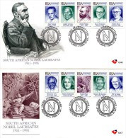 South Africa - 1996 Nobel Laureates FDC Set # SG 939a , Mi 1025-1034 - Prix Nobel