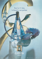 Publicité Parfum CARITA De Carita Paris - Format A4 (Voir Photo) - Publicités Parfum (journaux)