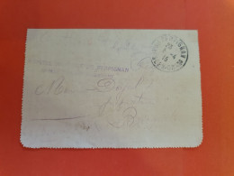 Cachet De L'Hôpital Militaire De Perpignan Sur Carte Lettre En Fm Pour Bricquebec En 1915  - Réf 2176 - WW I